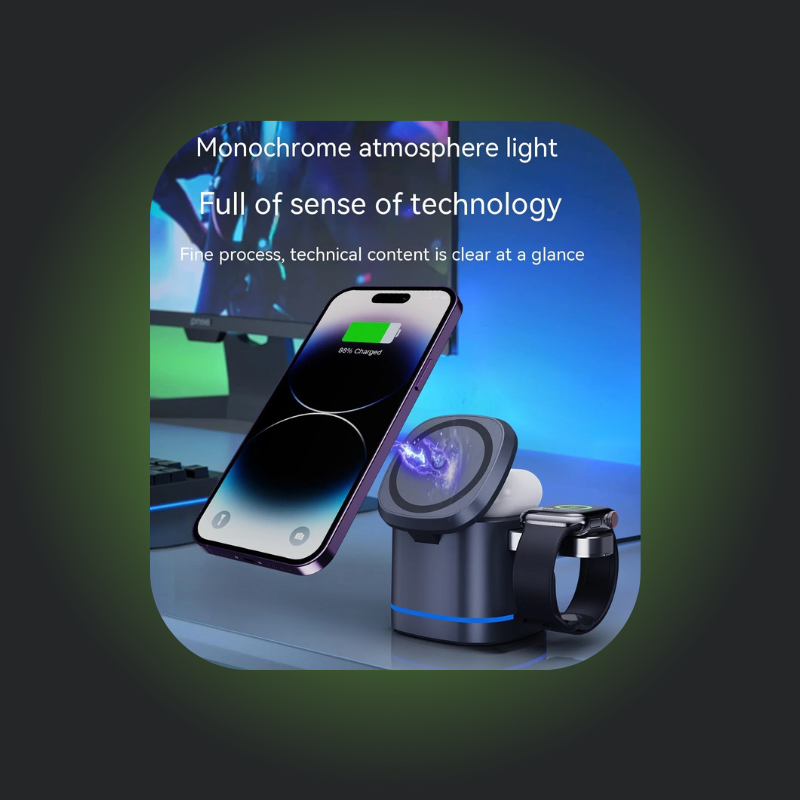 3-in-1 Magnetic Wireless Fast Charging