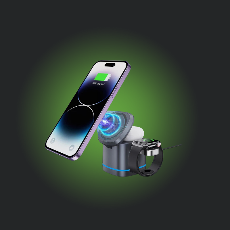 3-in-1 Magnetic Wireless Fast Charging