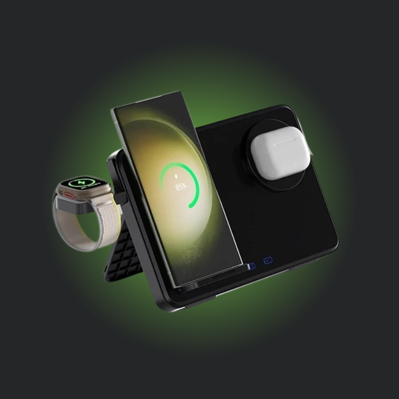 15W Three-in-One Wireless Charger