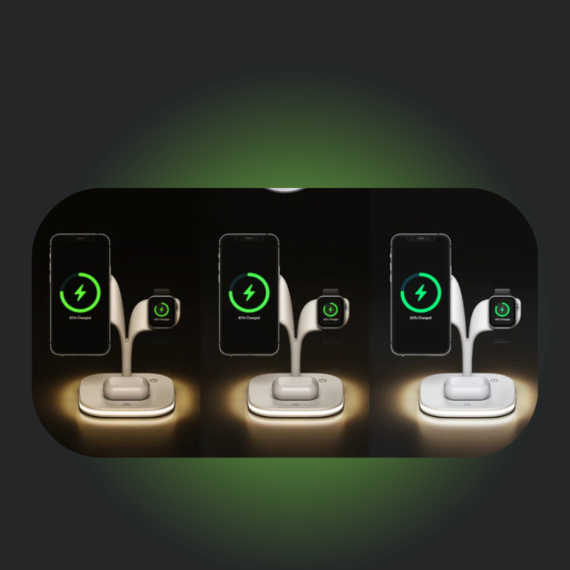 4-in-1 Wireless charger+Lamp